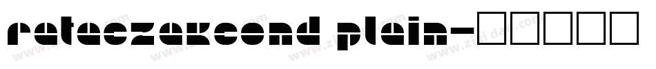 RataczakCond Plain字体转换